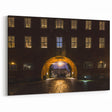 Stockholm Cityscape Art – Illuminated Night Archway Canvas Prints