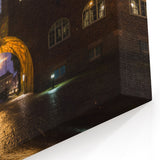 Stockholm Cityscape Art – Illuminated Night Archway Canvas Prints
