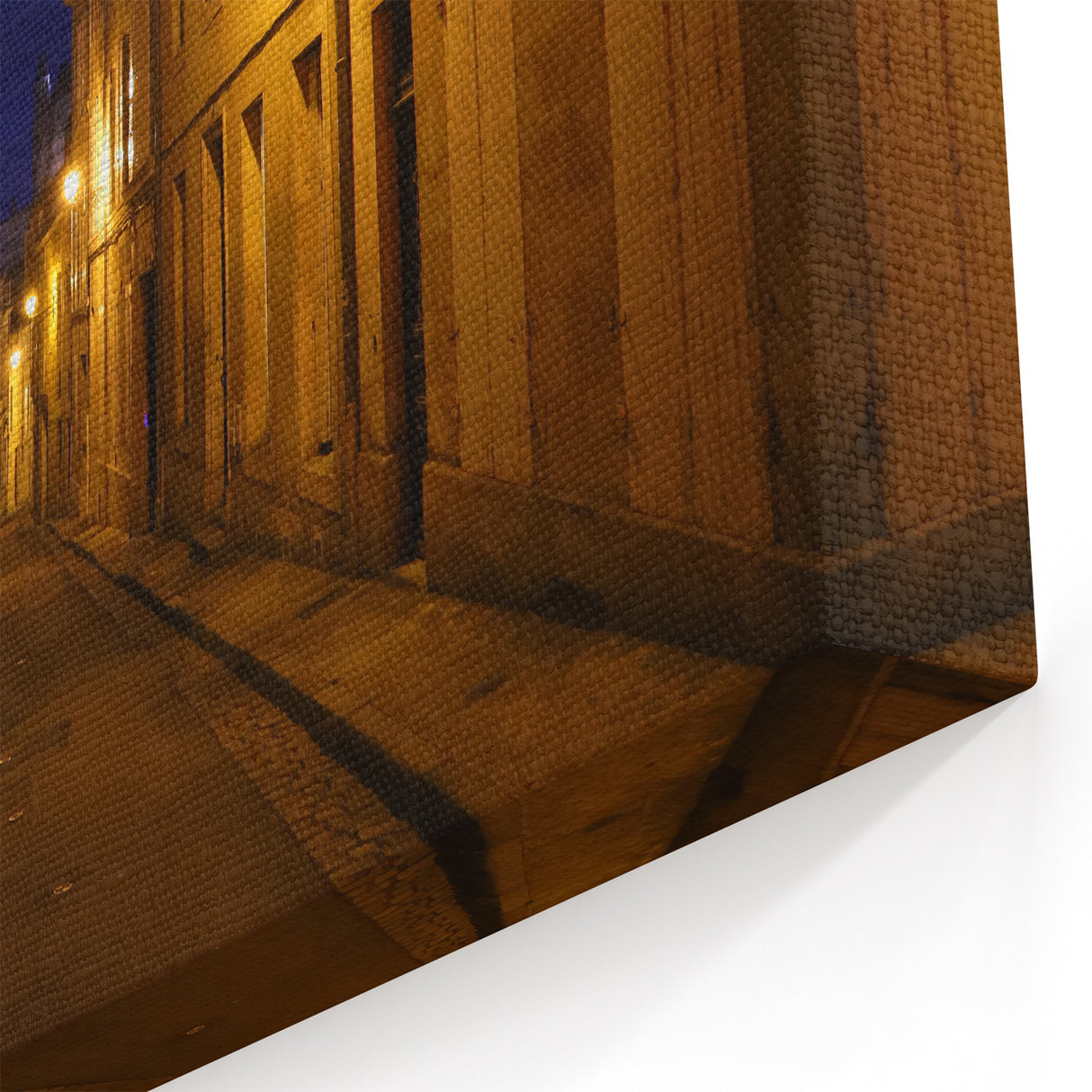 Stockholm Night Street Scene Art – Warm Cityscape Canvas Prints