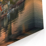 Scenic Stockholm Landscape Art – Sunset Island Reflections Canvas Print