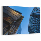 Stockholm Cityscape Art – Modern Architecture Reflections Canvas Print