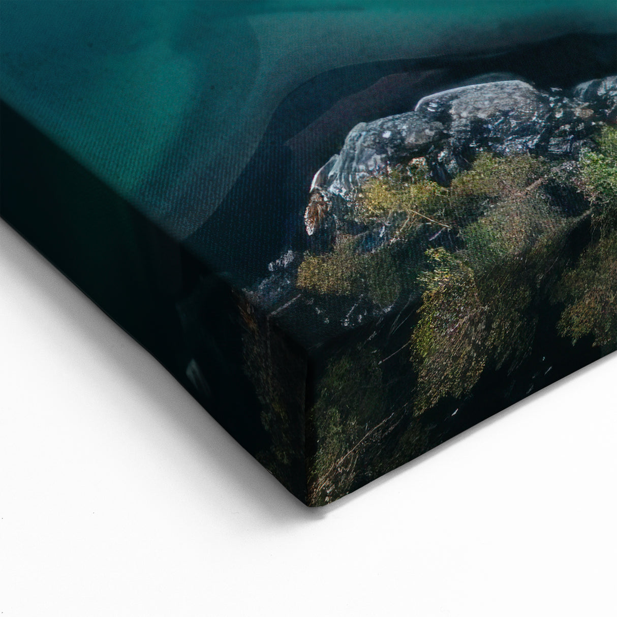 Swiss Bridge Aerial Art - Scenic Switzerland Lake and Road Canvas Print