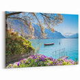 Swiss Scenic Artwork - Lake Geneva View Switzerland Framed Art