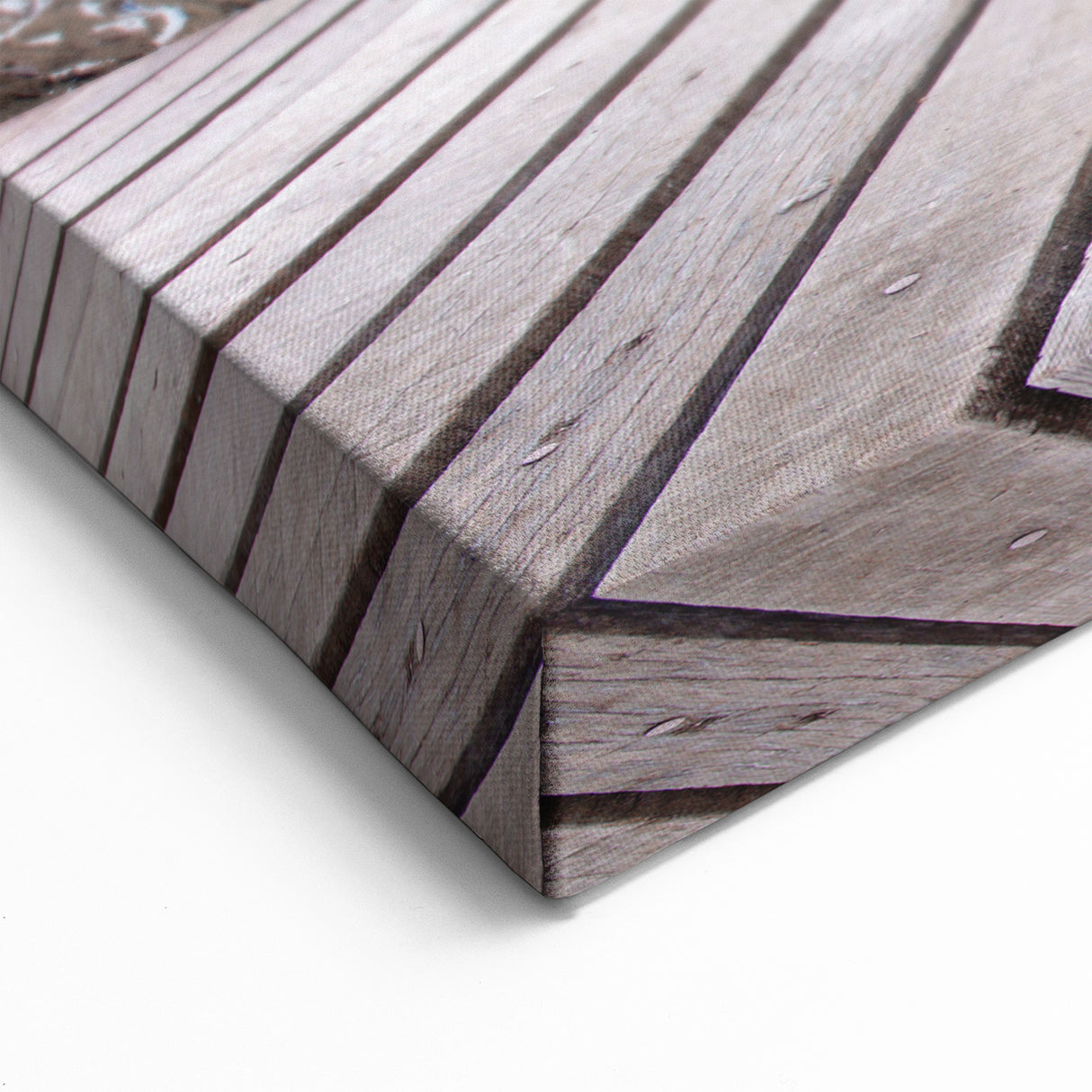 Switzerland Photography Prints - Stunning Alpine Mountains with Wooden Deck View