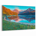 Switzerland Wall Art - Vibrant Mountain Lake Reflection Swiss Scenic Artwork