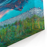 Switzerland Wall Art - Vibrant Mountain Lake Reflection Swiss Scenic Artwork