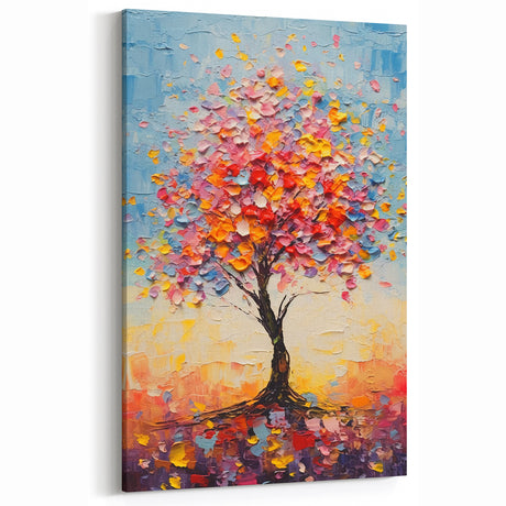 Vibrant Glam Tree Wall Art – Luxury Home Décor for Modern Glam Interiors