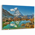 Switzerland Wall Art - Majestic Matterhorn Mountain Reflection Swiss Scenic Prints