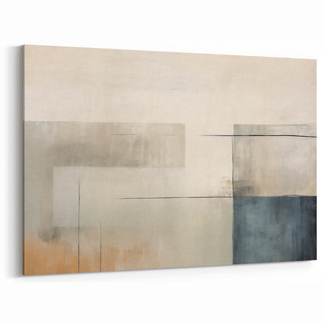 Minimalist Geometric Wall Art – Soft Abstract Design in Neutral Tones
