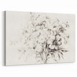 Minimalist Floral Sketch Wall Art – Black and White Flower Bouquet Design