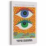 Contemporary Canvas Art – Abstract Eye Design Inspired by Yayoi Kusama