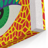 Contemporary Canvas Art – Abstract Eye Design Inspired by Yayoi Kusama