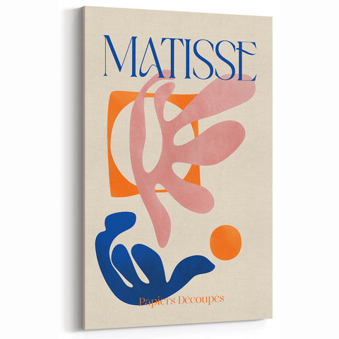 Contemporary Canvas Art – Modern Abstract Design Inspired by Matisse