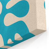 Modern Wall Art – Matisse-Inspired Abstract Canvas with Blue Cutouts