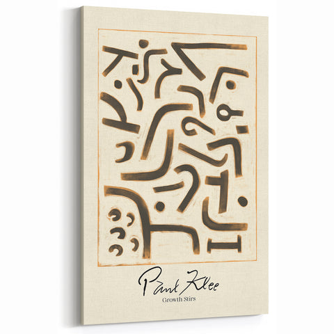 Modern Abstract Wall Art – Paul Klee-Inspired Contemporary Canvas Print