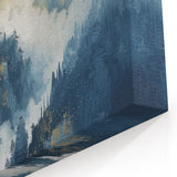 Glam Wall Art with Waterfall Scene - Luxury Metallic and Chic Decor