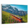 Beautiful Swiss Landscape Art - Scenic Switzerland Train Wall Print