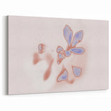 Abstract Floral Nature-Inspired Gradient Art with Soft Blue Petals