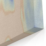 Nature-Inspired Abstract Gradient Wall Art with Blue and Beige Hues