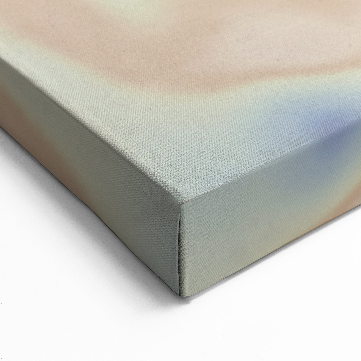 Nature-Inspired Abstract Gradient Wall Art with Blue and Beige Hues