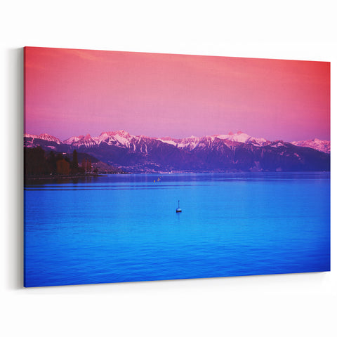 Geneva Canvas Prints - Scenic Alpine Sunset Photography Wall Art