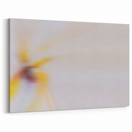 Abstract Nature-Inspired Wall Art with Soft Yellow and White Gradients
