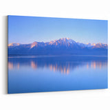 Scenic Geneva Landscape Art - Tranquil Alpine Reflections Canvas Print