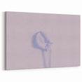 Minimalist Nature-Inspired Wall Art with Subtle Lilac and Gray Hues