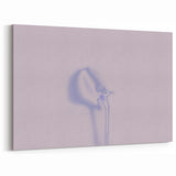 Minimalist Nature-Inspired Wall Art with Subtle Lilac and Gray Hues