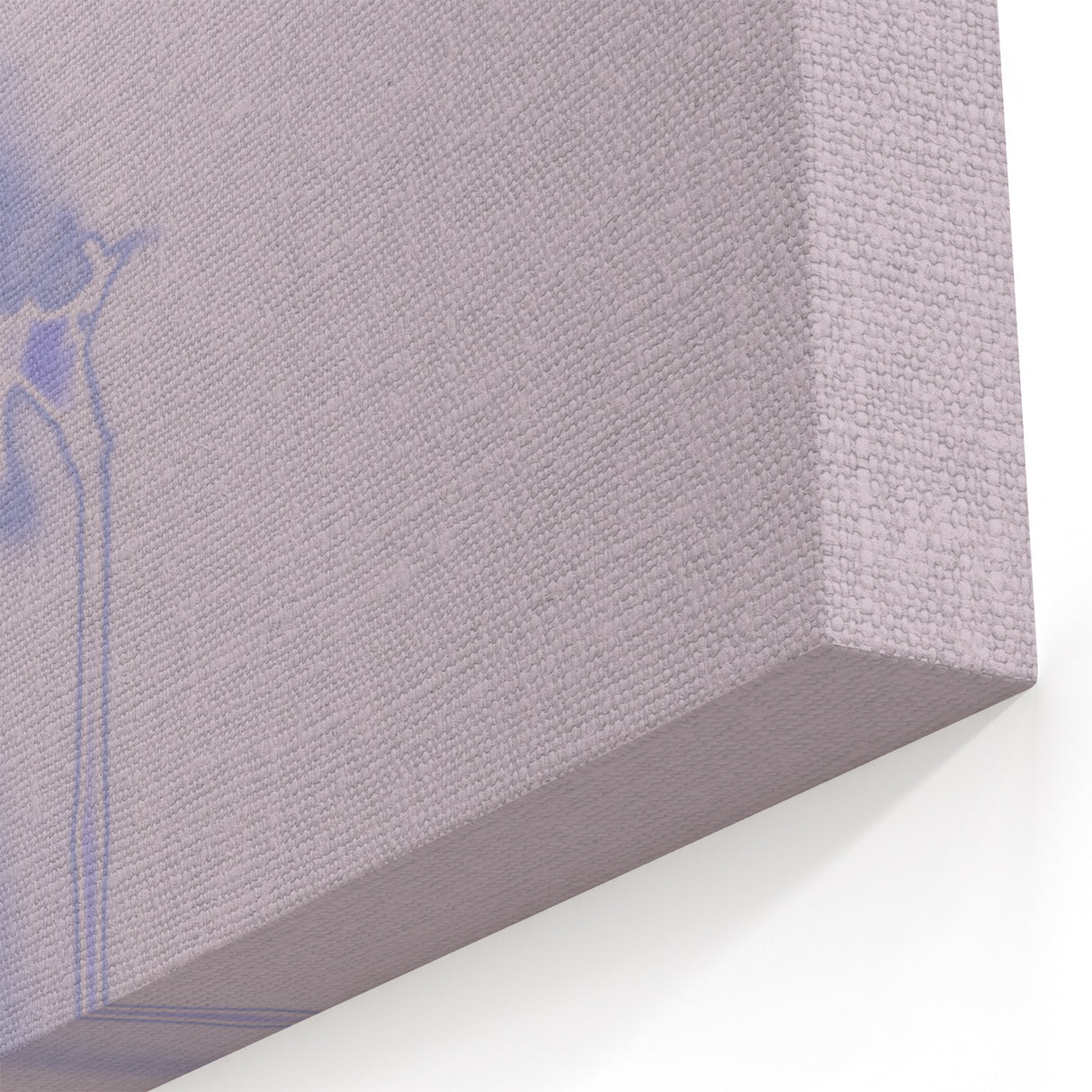 Minimalist Nature-Inspired Wall Art with Subtle Lilac and Gray Hues