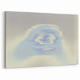 Abstract Blue Gradient Wall Art with Subtle Grainy Textured Hues