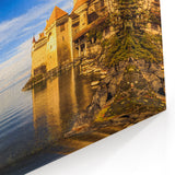 Geneva Cityscape Art - Château de Chillon Castle Photography Print