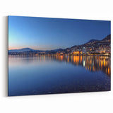 Geneva Photography Prints - City Lights Reflections on Lake Geneva
