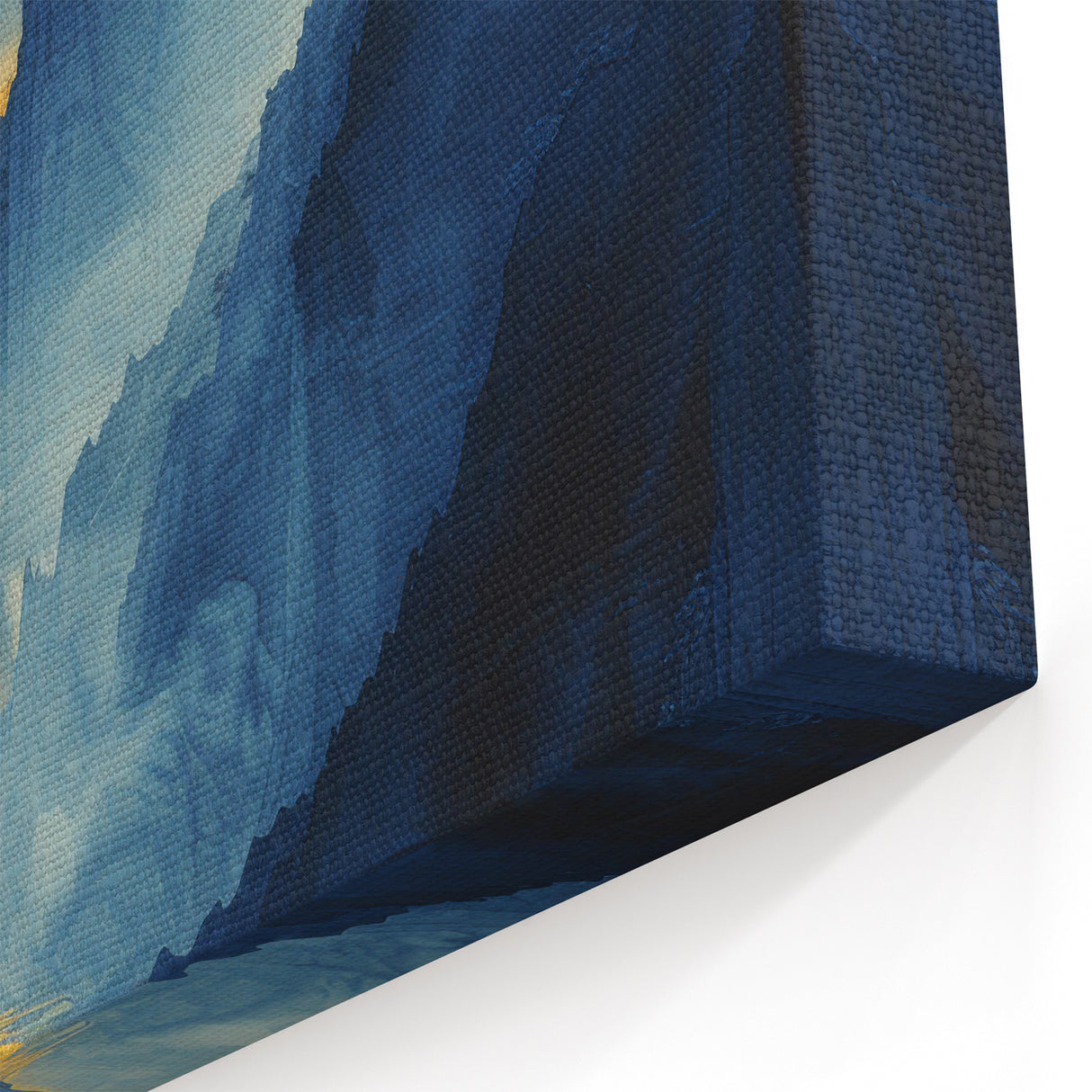 Golden Sun Glam Wall Art - Luxury Waterfall and Chic Decor
