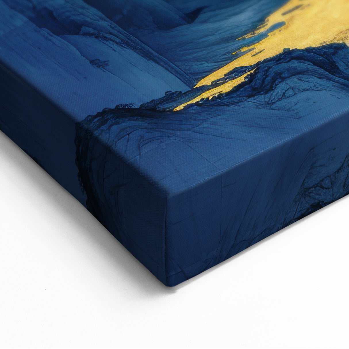 Golden Sun Glam Wall Art - Luxury Waterfall and Chic Decor