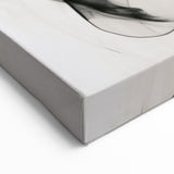 Minimalist Wall Art - Abstract Black and White Flowing Line Art Print