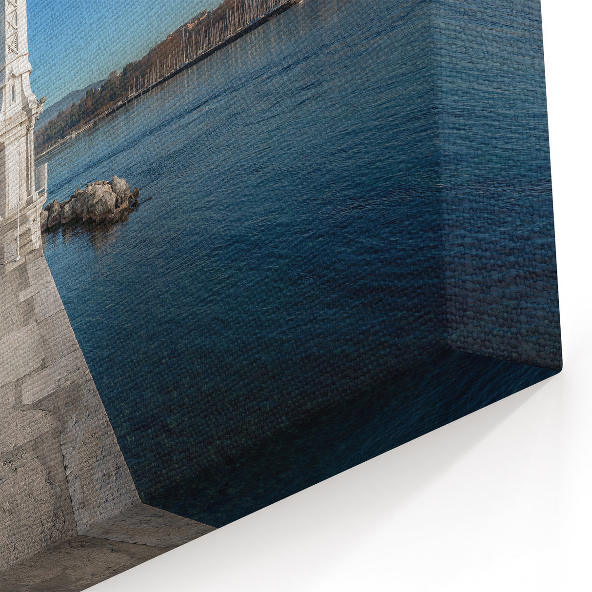 Geneva Cityscape Art - Lighthouse by Lake Geneva Canvas Prints