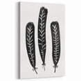 Mid Century Modern Art - Minimalist Geometric Wall Decor - Black & White