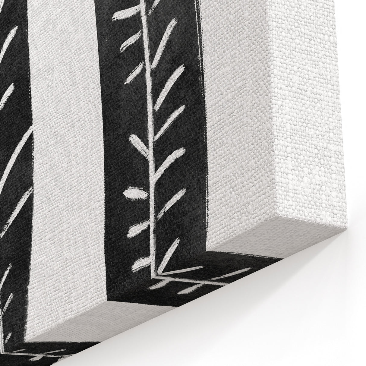 Mid Century Modern Art - Minimalist Geometric Wall Decor - Black & White