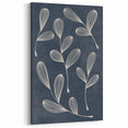 Mid Century Modern Art - Abstract Retro Leaf Pattern in Minimalist Style
