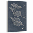 Mid Century Modern Art - Retro Abstract Leaf Design in Minimalist Style