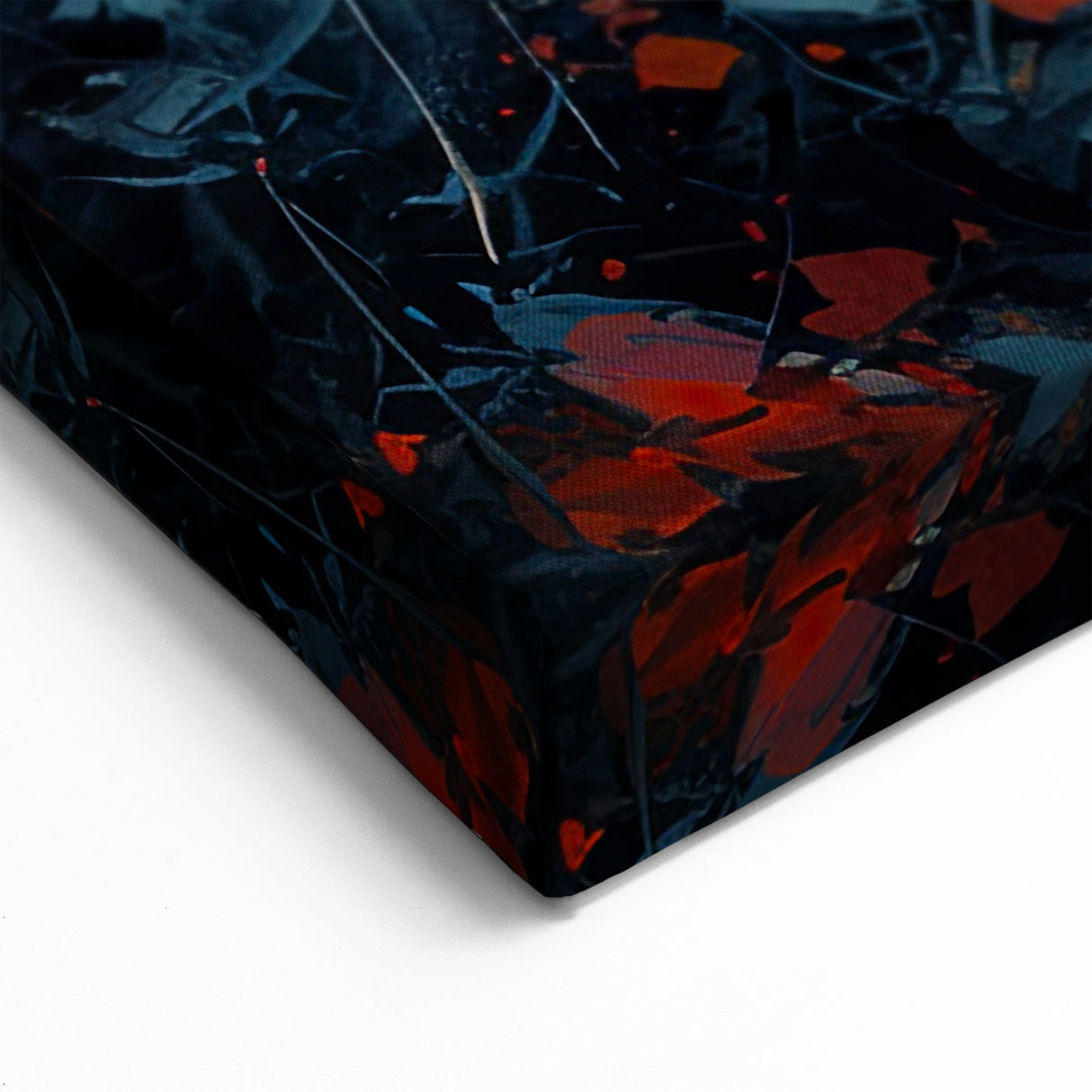 Bold Butterfly & Poppies Wall Art - Nature-Inspired Glam Design