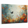 Ethereal Butterfly Garden Wall Art - Glam Nature Collection