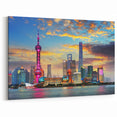Shanghai Skyline Poster - Modern China Cityscape Wall Art Print