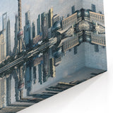 Shanghai Skyline Wall Art - Oriental Pearl Tower Cityscape Print