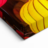 Shanghai Wall Art - Colorful Lanterns Display from Vibrant Chinese Market