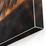 Rustic Wall Art - Close-Up of Horses with Warm Natural Lighting