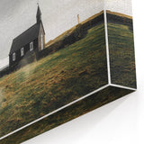Rustic Wall Art - Isolated Church with Dramatic Sky in Rural Landscape