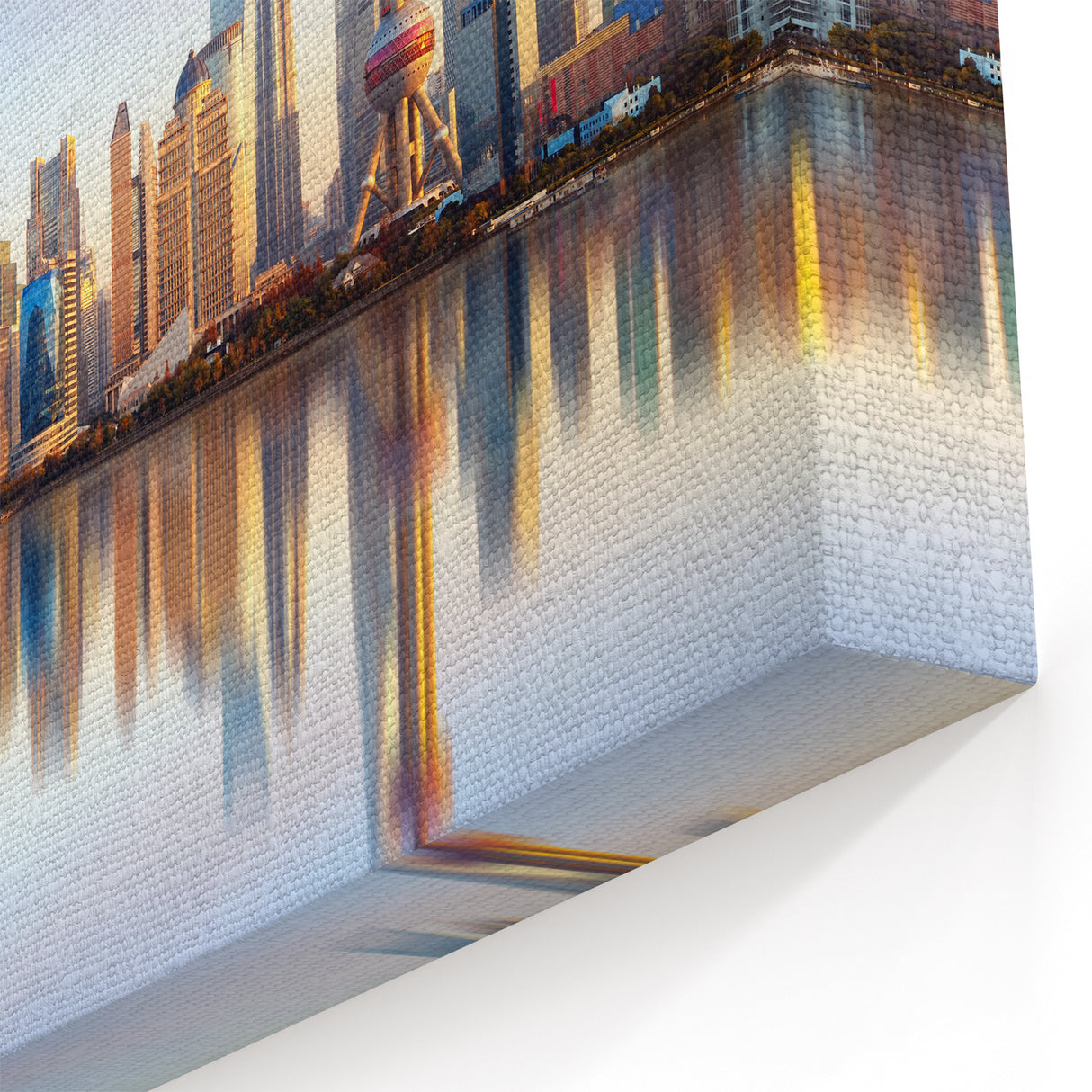 Shanghai Skyline Wall Art - Modern Cityscape with Oriental Pearl Tower