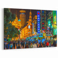 Shanghai Wall Art - Vibrant Cityscape Canvas China Scenery and Skyline